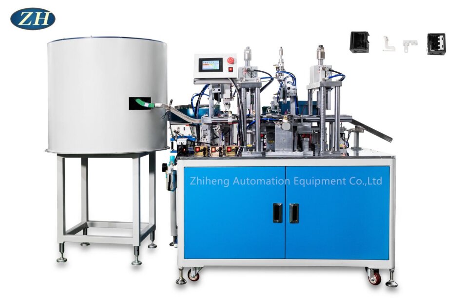 Machine de rivetage automatique pour la pièce de contact statique et la cohérence de la ligne de trame de contact mobile