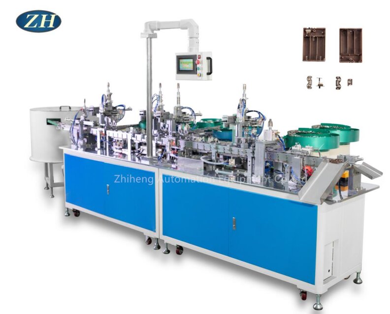 Conception de machine d'assemblage de boîtier de batterie pour trois batteries