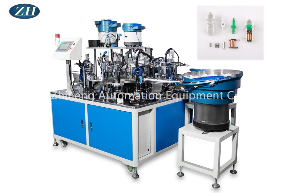 Ligne de machine d'assemblage à bouton-poussoir facile à entretenir