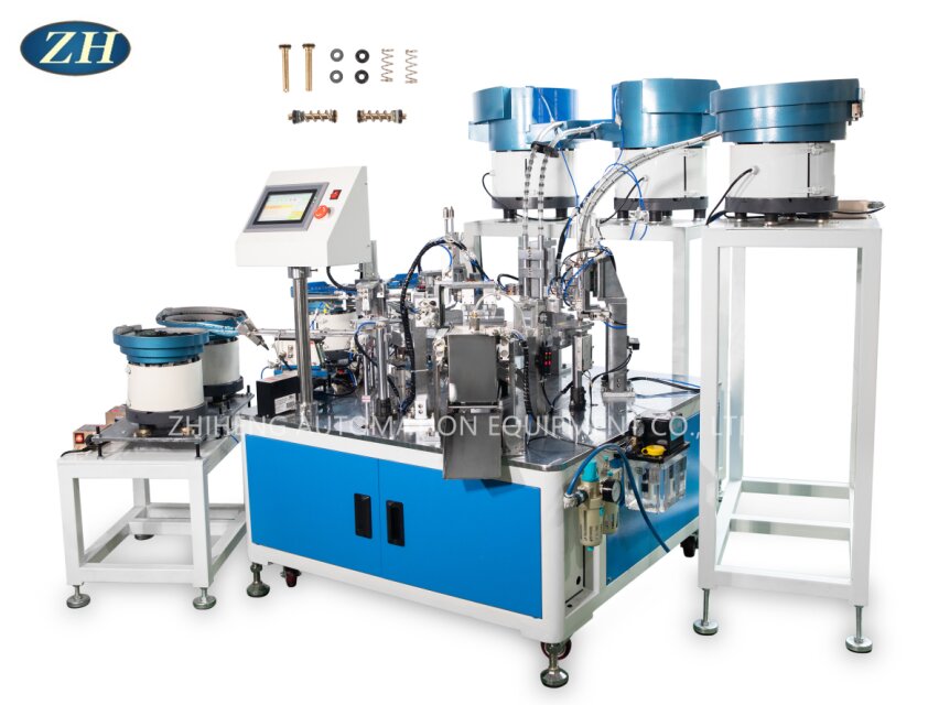 Rendement élevé blanc de machine d'Assemblée de ressort de bague d'étanchéité de Rod